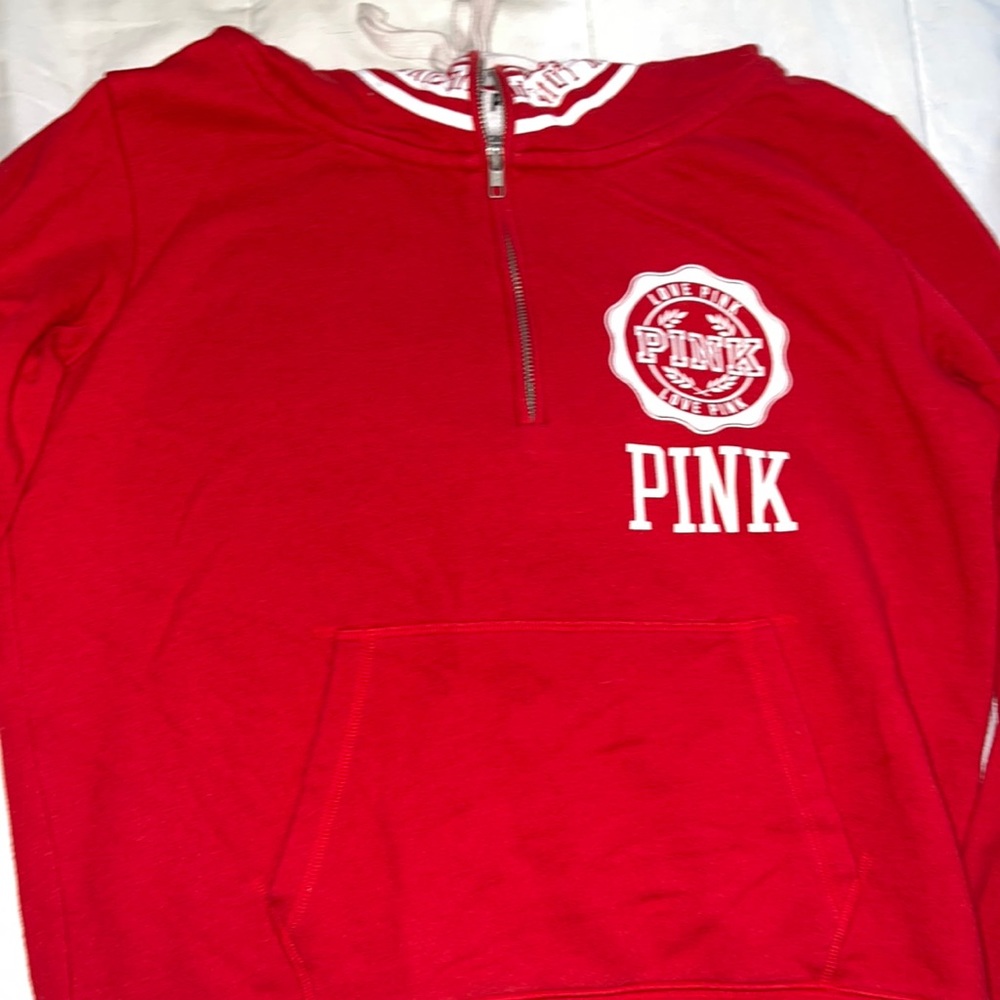 PINK quarter zip hoodie